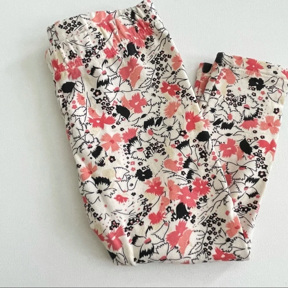 Baby Gap Toddler Girl Floral Print Pants Size 18-24 Months